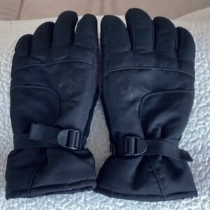 Black Winter Gloves By Spyder
